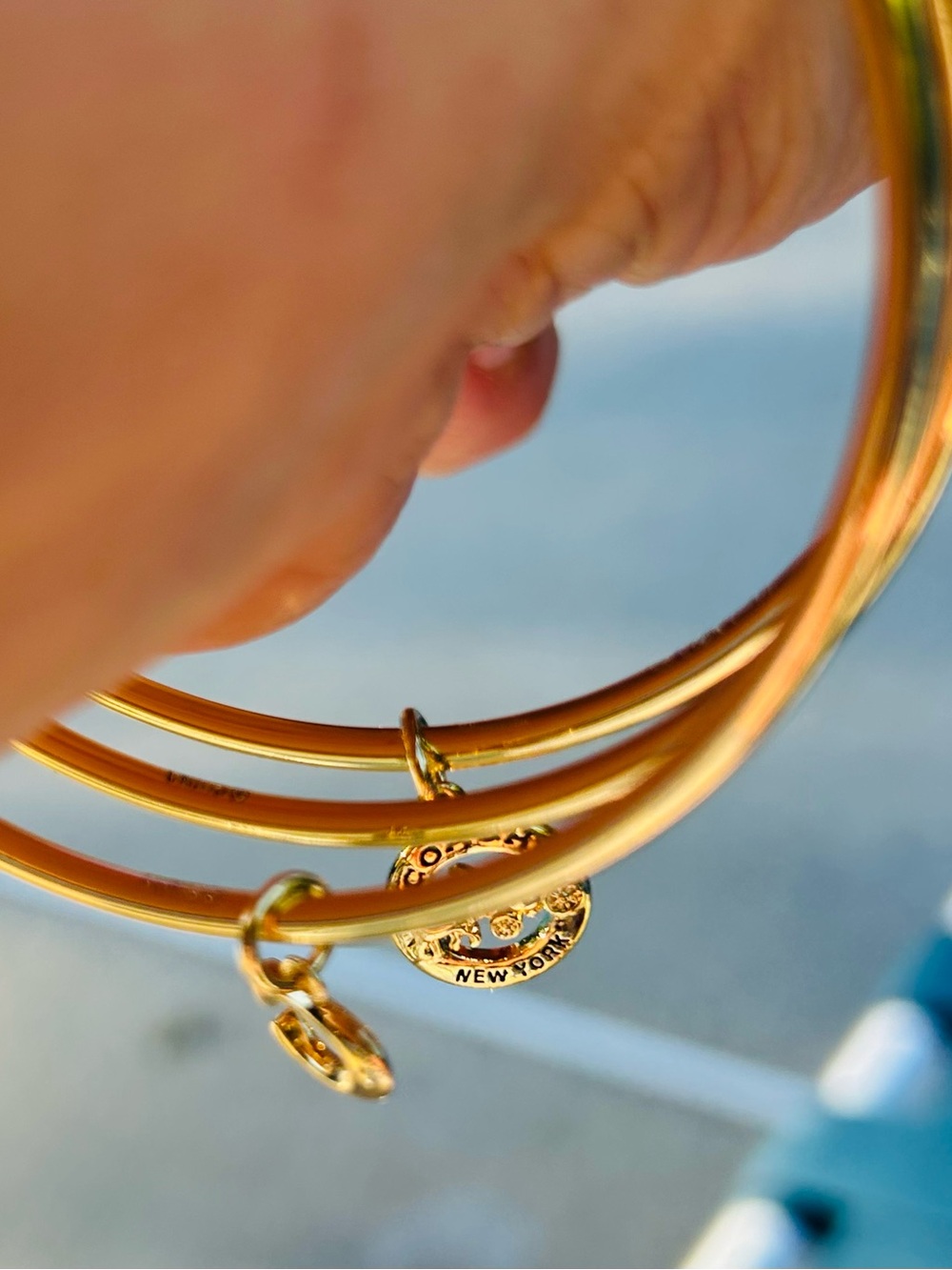 Coach Gold finish set of 3 bracelets - Picture 11 of 11